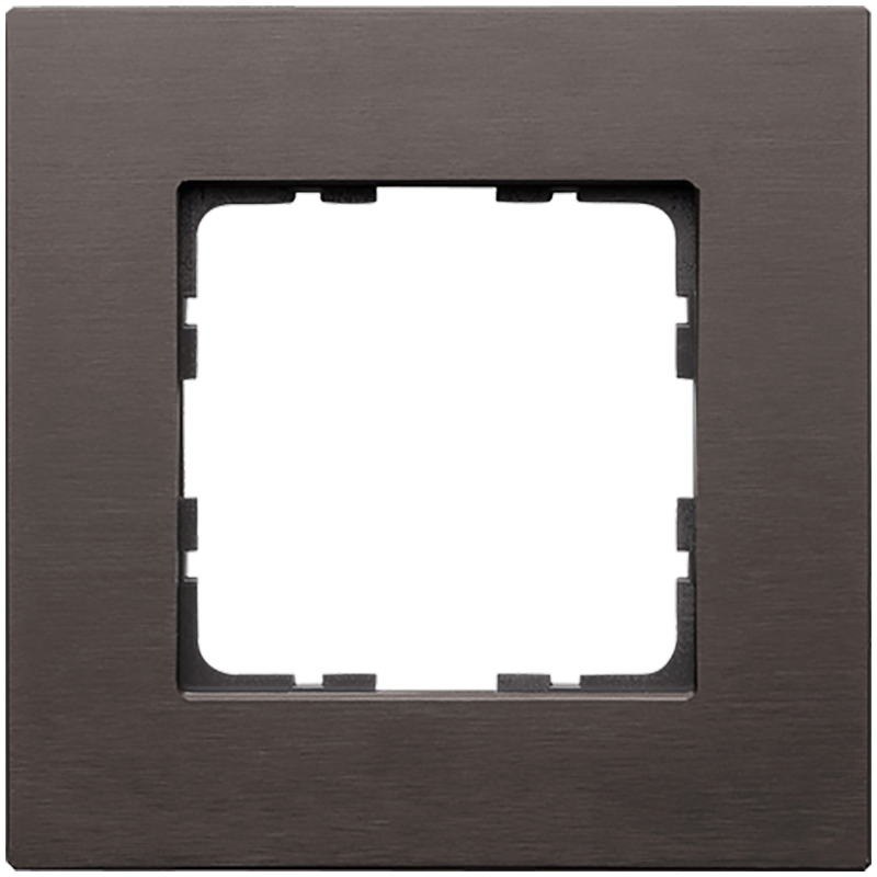 Изображение G1001AZ Рамка 1-кратная из алюминия - G-Metal (коричневый) - завод JASMART