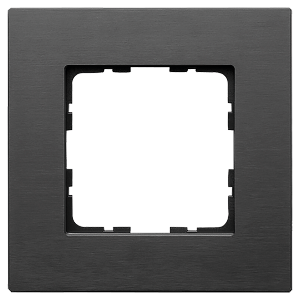 Изображение G1001AB Рамка 1-кратная из алюминия - G-Metal (черный) - завод JASMART