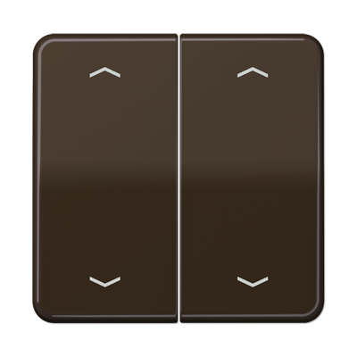 Изображение CD595MPBR  Клавиши для сдвоенной кнопки BCU; коричневая - завод JUNG