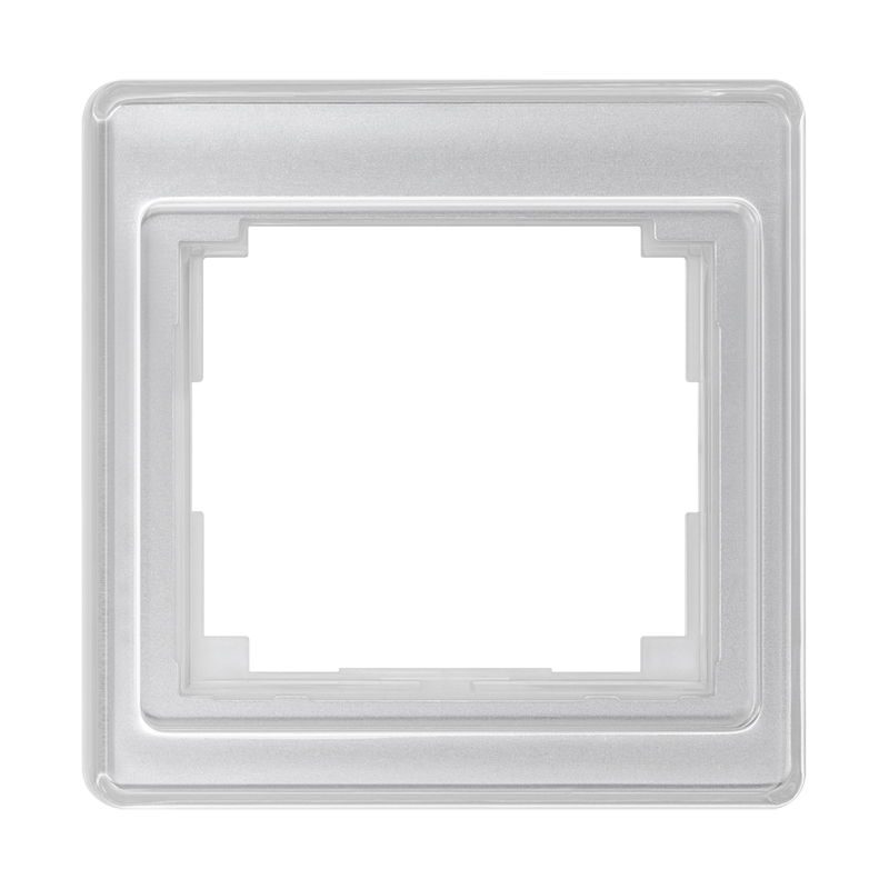 Изображение SL581SI  Рамка из прозрачного акрилового стекла, цветная подложка - завод JUNG
