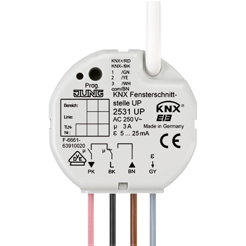 Изображение 2531UP  Оконная вставка для скрытого монтажа - завод JUNG
