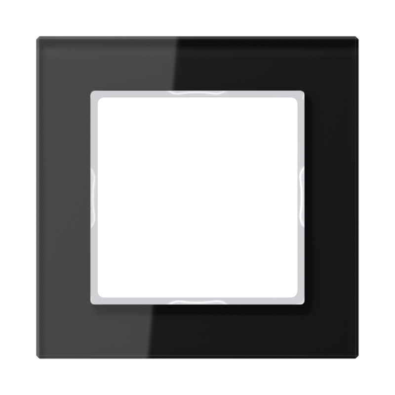 Изображение AC581GLSW  Рамка 1-кратная из стекла - A creation (черный) - завод JUNG