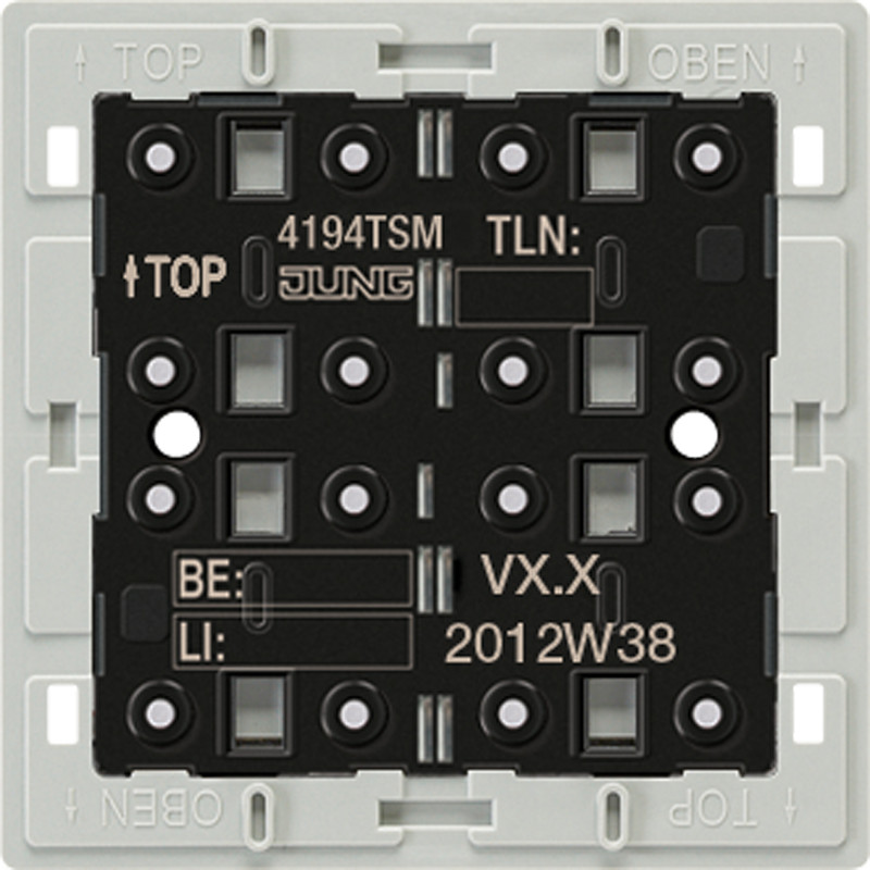 Изображение 4194TSM  KNX кнопочный модуль «универсальный», 4 группы - завод JUNG