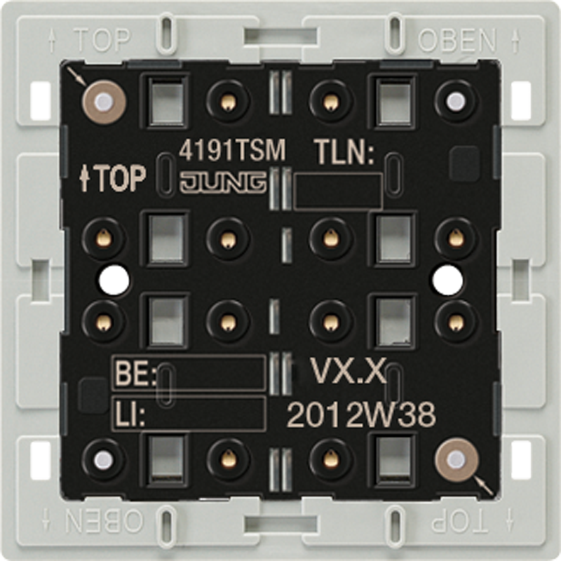 Изображение 4191TSM  KNX кнопочный модуль «универсальный», 1 группа - завод JUNG