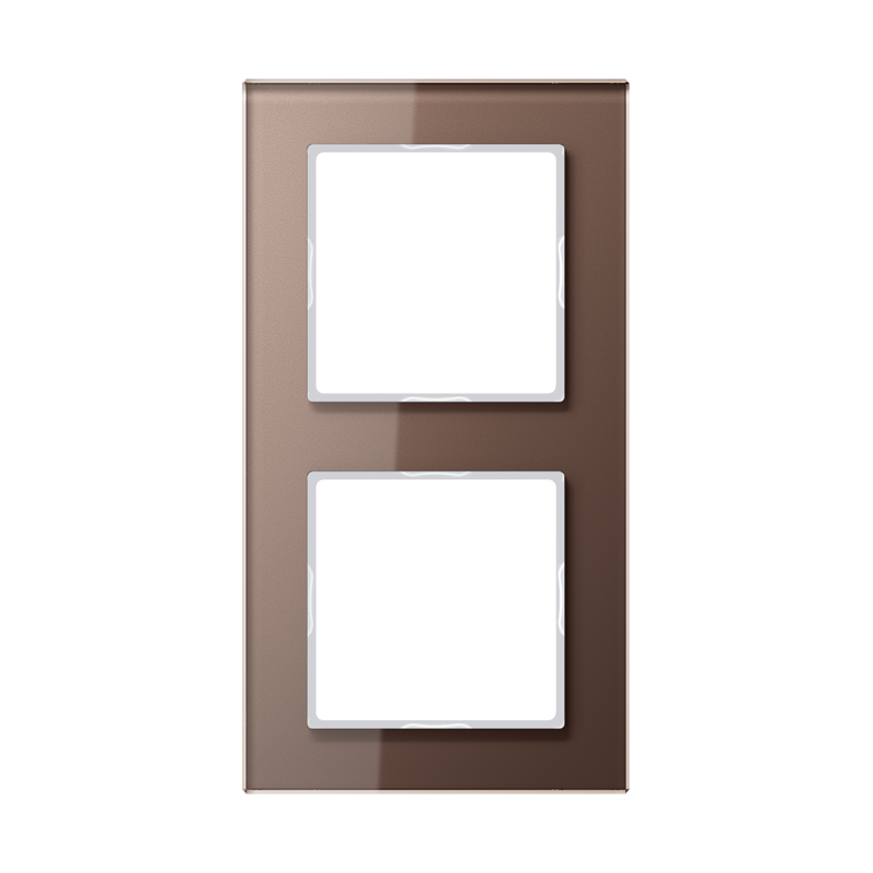 Изображение AC582GLMO  Рамка 2-кратная из стекла - A creation (мокко) - завод JUNG