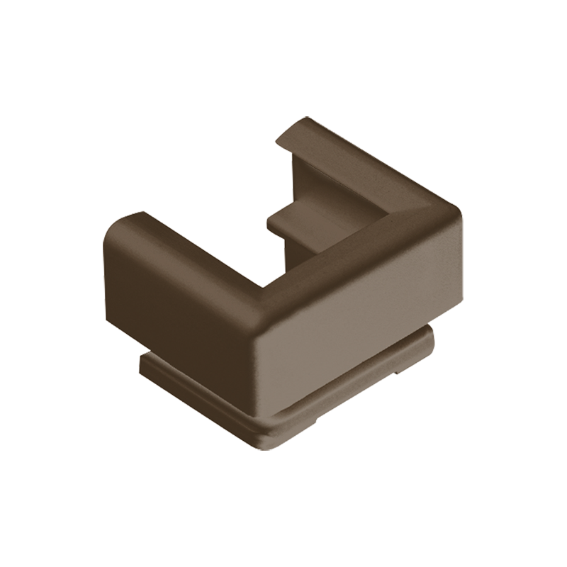 Изображение 12BR  Ввод для кабельных каналов 15×15; коричневый - завод JUNG