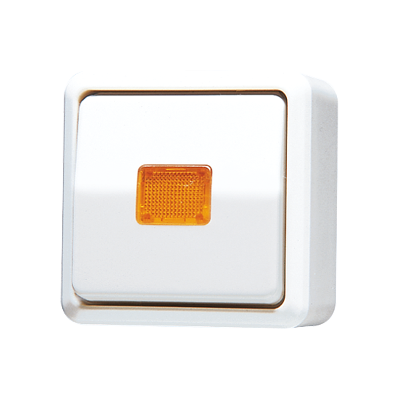 Изображение 606KOAWW  Выключатель одноклавишный  10 AX / 250 В ~ с окошком - завод JUNG