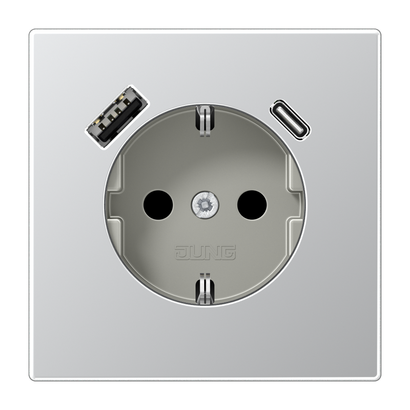 Изображение AL1520-15CA  SCHUKO® socket with USB charger - завод JUNG
