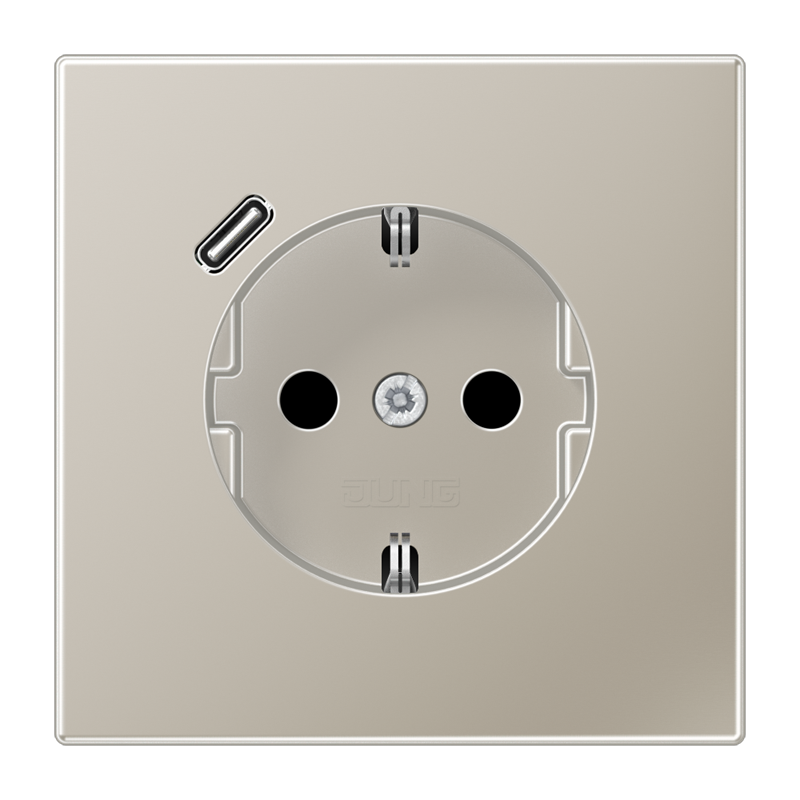 Изображение ES1520-18C-L  Розетка SCHUKO® с USB-интерфейсом - завод JUNG