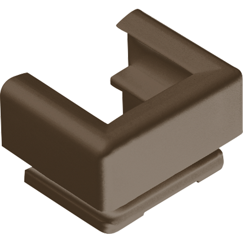 Изображение 12BR  Ввод для кабельных каналов 15×15; коричневый - завод JUNG