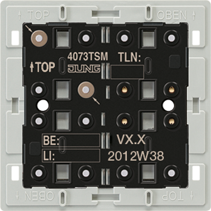 Изображение 4073TSM  KNX кнопочный модуль «стандарт», 3 группы - завод JUNG