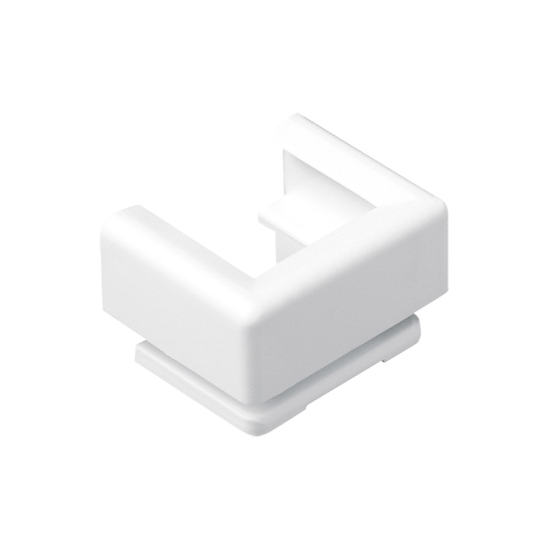 Изображение 12WW  Ввод для кабельных каналов 15×15; белый - завод JUNG