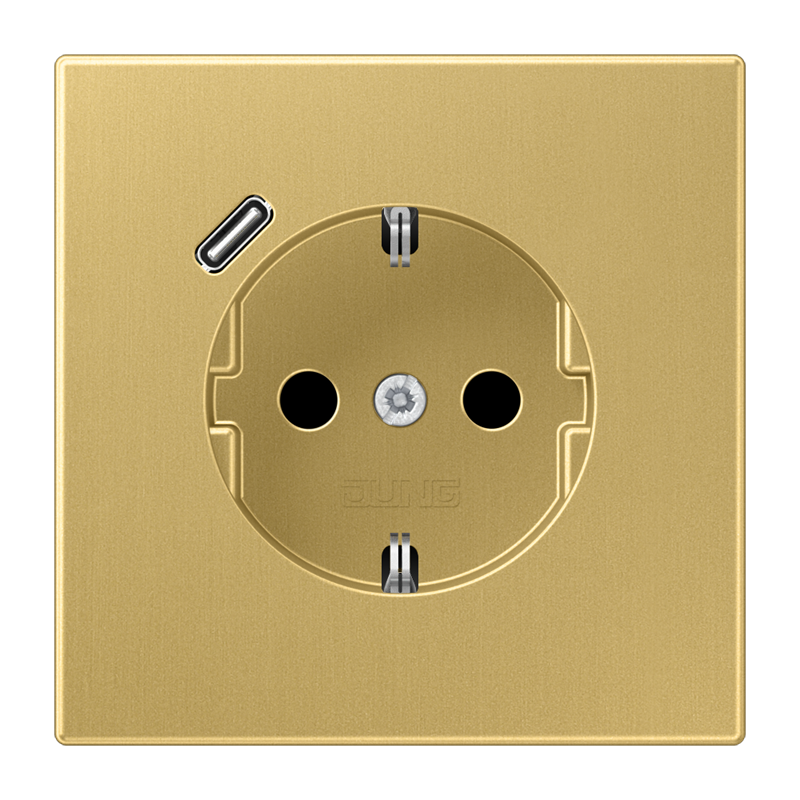 Изображение ME1520-18CC-L  Розетка SCHUKO® с USB-интерфейсом - завод JUNG