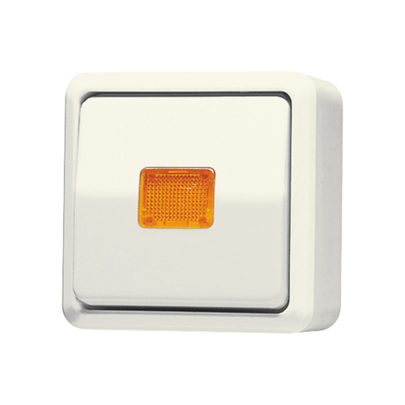 Изображение 606KOA  Выключатель одноклавишный  10 AX / 250 В ~ с окошком - завод JUNG