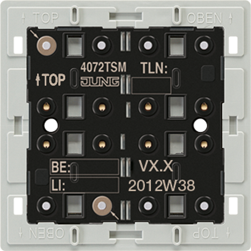 Изображение 4072TSM  KNX кнопочный модуль «стандарт», 2 группы - завод JUNG