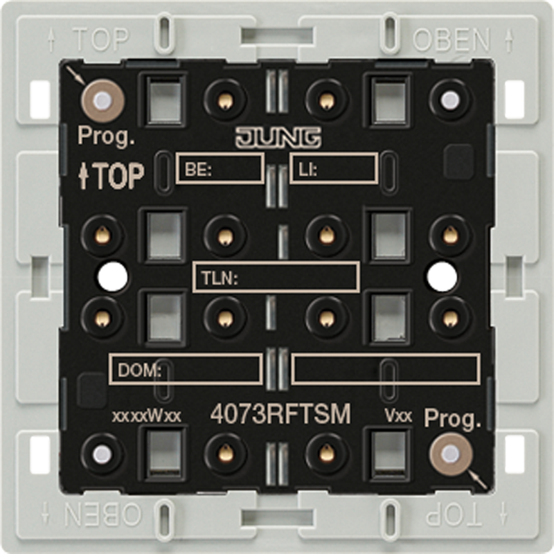 Изображение 4073RFTSM  KNX радио кнопочный модуль, 3 группы - завод JUNG