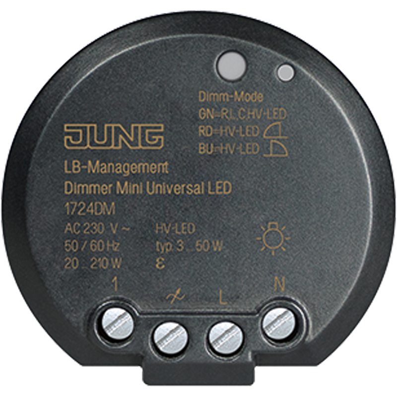 Изображение 1724DM  Диммер мини универсальный LED - завод JUNG