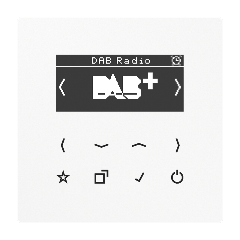Изображение DABLSWW  Смарт радио DAB+ с сенсорным нажатием - LS (белый) - завод JUNG