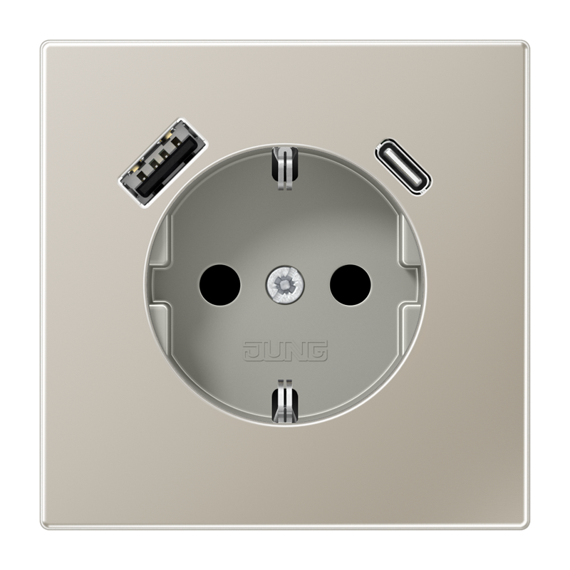 Изображение ES1520-15CA  SCHUKO® socket with USB charger - завод JUNG