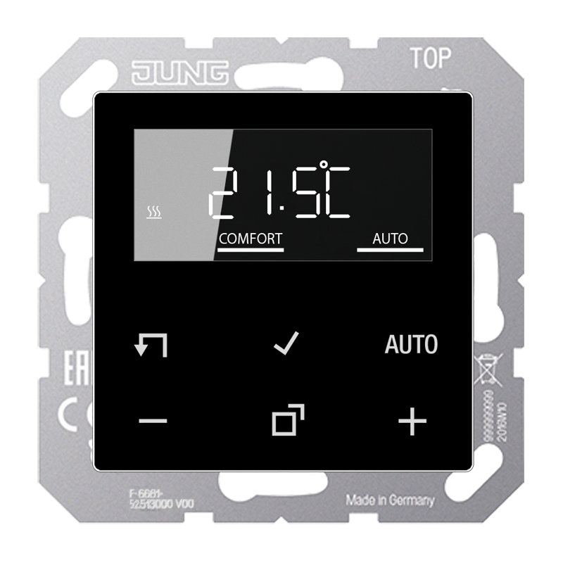 Изображение TRDA1790SW  Комнатный контроллер с дисплеем «стандарт» - завод JUNG