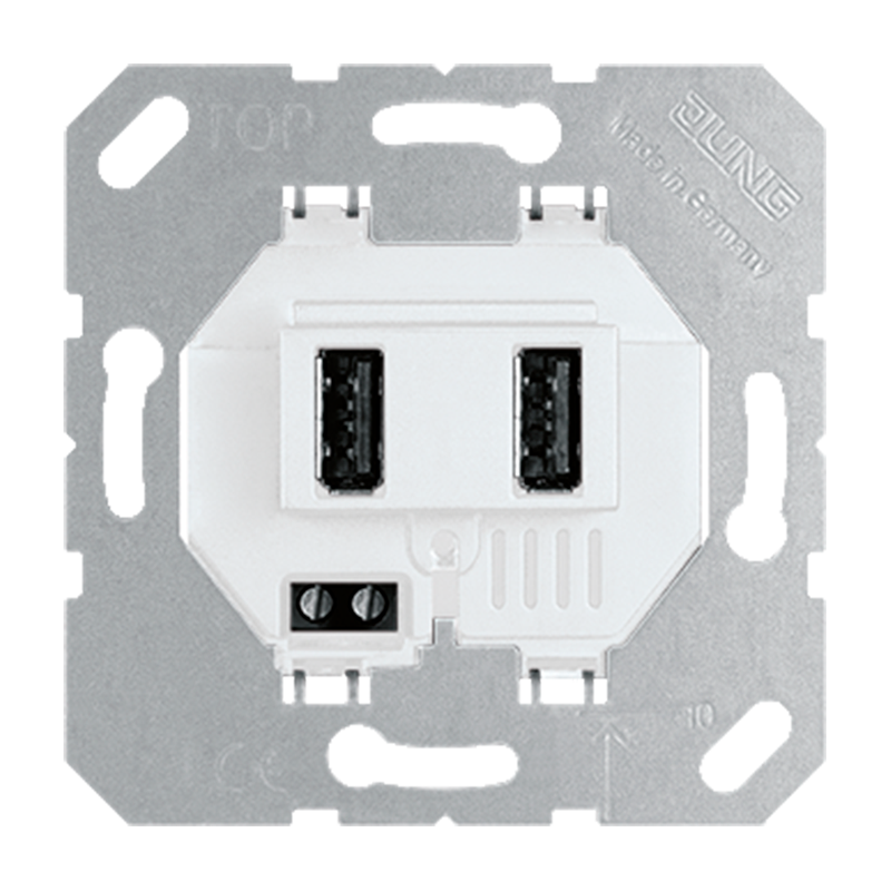 Изображение USB3-2WW  USB зарядное устройство - завод JUNG