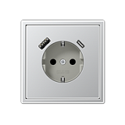 Изображение Розетки с USB-интерфейсом, настоящий металл